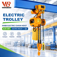 Palans électriques à chaîne HHBB personnalisés de 1, 2, 3, 5 et 10 tonnes avec chariot électrique pour équipement de levage de construction, grue, polipasto