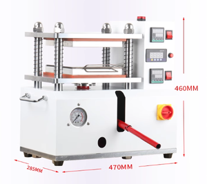 Small Flat Vulcanizer <b>Plastic</b> <b>Rubber</b> Silicone Product Hot Molding Equipment Tensile Sample Testing Hydraulic - Product Image 3