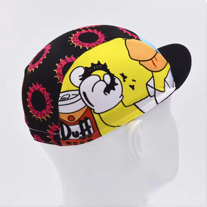 Casquette de cyclisme légère en polyester, casquette d'équipe de vélo imprimée, personnalisable, respirante, pour le cyclisme et la montagne - Product Image 2