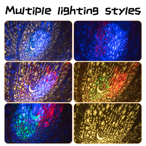 Luce notturna a LED nuovo Design proiettore di natale <span class=keywords><strong>cielo</strong></span> stellato <span class=keywords><strong>luna</strong></span> romantica colorata Master cameretta bambini in PVC Baby Sleep - Product Image 2