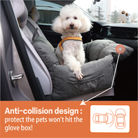 Bobbypet – siège auto pour animaux de compagnie Offre Spéciale, portable, voyage, voiture, transporteur, lit, imperméable, rehausseur de chien, avec 2 laisses réglables pour chiens