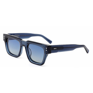 Nouveautés Lunettes de soleil rétro en acétate de qualité supérieure Lunettes de soleil rectangulaires en acétate italien personnalisées et avancées polarisées - Product Image 1