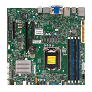 Placa Base para Servidor UATX MBD-X11SCZ-F con un Solo <span class=keywords><strong>Socket</strong></span> LGA-<span class=keywords><strong>1151</strong></span> (<span class=keywords><strong>Socket</strong></span> H4) Intel C246, Compatible con DDR4 - Product Image 1