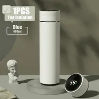 Thermos intelligent de 480 ml en acier inoxydable 304 avec affichage de la température, étanche, à double paroi sous vide
