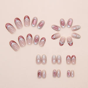 Nouveau style, <span class=keywords><strong>prix</strong></span> spécial, ongles 3D à coller avec colle pour femmes, nouvelle mode, marque privée - Product Image 2