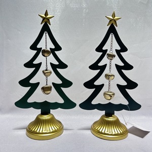 Festa atmosfera di festa decorazione di natale ornamenti di <span class=keywords><strong>lusso</strong></span> ciondoli stella campane di natale in metallo albero di natale decorazione della tavola - Product Image 3