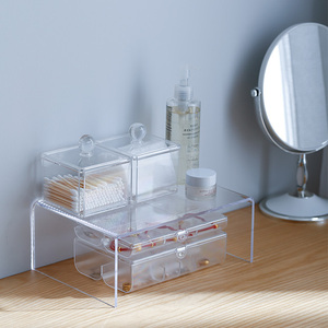 下山田アクリルスタンド 透明長方形アクリルキャビネットスタンド ポータブルテーブル収納 - Product Image 4