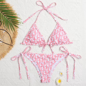 Trajes de Baño de Diseño Personalizados con Letras de Marca, Bikini de Dos Piezas, Ropa de Playa Sexy de Dos Piezas - Product Image 2