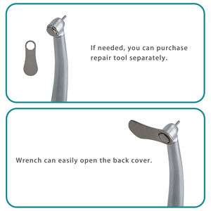 Elettrico dentale ad alta velocità Mini-testa manipolo con 4 acqua Spray cuscinetto in ceramica mandrino a pulsante per apparecchiature odontoiatriche - Product Image 6