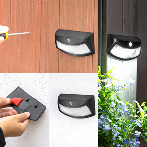 Lámpara Solar de Pared con Sensor de Movimiento de 8 LED, Impermeable IP65, Luz de Seguridad Nocturna para Exteriores, Patio, Jardín - Product Image 4