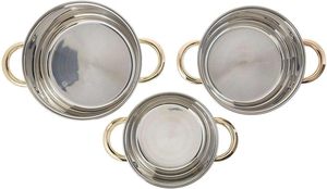 Juego de Ollas de Acero Inoxidable Triple 304 de 6 Piezas, Estilo Clásico Moderno, Cacerola Saludable, Olla con Tapa de Vidrio, Apto para <span class=keywords><strong>Inducción</strong></span>, para Cocina - Product Image 2