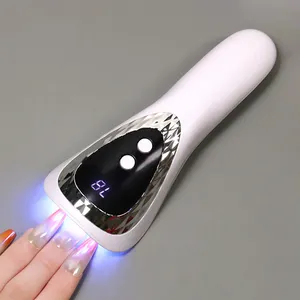 โคมไฟเล็บยูวี LED แบบพกพา ชาร์จผ่าน USB โคมไฟทำเล็บขนาดเล็ก เครื่องอบเล็บพร้อมหลอดไฟ 5 ดวง แห้งเร็วสำหรับเจลทาเล็บ - Product Image 1