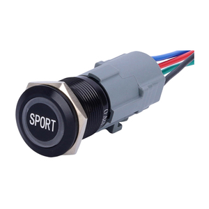 Harnais électrique pour voiture avec Led, interrupteur On/Off, 19mm, 12V, Orange, accessoire de SPORT momentané, alimentation électrique - Product Image 5