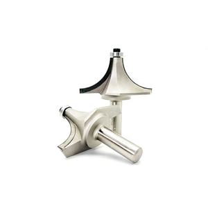 Fresa Profissional PCD com Haste de 1/2 polegada para Cantos Arredondados, Cortador de Biselado e Acabamento, Lâmina Arredondada com Borda Diamantada para Máquina de Acabamento - Product Image 1