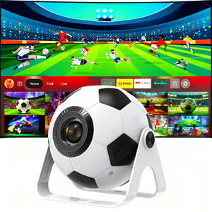 Set de Regalo Proyector Inteligente Diseño de Balón de Fútbol 4G Wifi Cine Teatro Portátil Proyector de Bolsillo para la Copa Mundial - Product Image 3