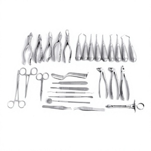 Kit de 29 Pièces d'Extraction Dentaire Manuelle : Élévateurs et Pinces en Acier Inoxydable de Haute Qualité, Certifiés CE et MOL, pour Usage Hospitalier - Product Image 1