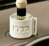 Diffuseur d'huiles essentielles en verre pour voiture, désodorisant longue durée sans alcool, porte-gobelet parfumé