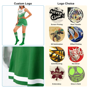 OEM Logo personnalisé Nouveautés Produits tendance Uniformes de cheerleading Ensembles Jupes pour filles Strass Imprimés Sublimations Adultes - Product Image 2