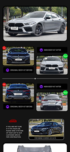 Kit carrozzeria per <span class=keywords><strong>BMW</strong></span> serie 8 G14 <span class=keywords><strong>G15</strong></span> aggiornamento modificato in M8 stili Body kit paraurti posteriori anteriori 1:1 Design accessori per auto - Product Image 6