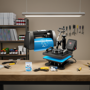 Traceur de découpe de vinyle SignMaster 12x10, presse à chaud, imprimante d'étiquettes par sublimation pour T-shirts, équipement de transfert thermique - Product Image 2