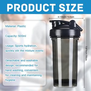 Botella Deportiva de Gimnasio Personalizada con Logotipo, Libre de BPA, para Batidos de Proteínas - Product Image 4