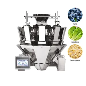 Multihead Weger Automatische Fruit Groentespruiten Boon 10 14 Kop Multihead Weger Machine