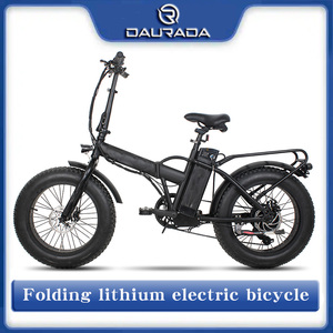 Bicicletas eléctricas plegables al por mayor ciclo <span class=keywords><strong>plegable</strong></span> 20 pulgadas 500W 1000W 48V batería e bicicletas motorizadas <span class=keywords><strong>bicicleta</strong></span> de neumáticos gruesos - Product Image 4