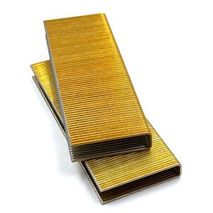 भारी शुल्क 16 श्रृंखला यू-टाइप स्टील स्टेपल पीले जस्ता ने फर्नीचर विधानसभा के लिए चिकनी के साथ - Product Image 4