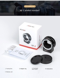 อะแดปเตอร์แหวน VILTROX NF-<span class=keywords><strong>Z</strong></span> สำหรับเลนส์ F ต่อกับเมาท์ <span class=keywords><strong>Z</strong></span> แบบ Bayonet ไมโครซิงเกิลออโต้โฟกัส ฟูลเฟรม ไม่ใช่ผลิตในจีน - Product Image 5