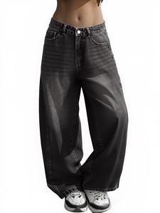 Costume En Jean Pour Hommes tasca laterale Botones Para oversize Denim pantaloni Guangzhou grande Homme <span class=keywords><strong>vita</strong></span> <span class=keywords><strong>bassa</strong></span> grafica <span class=keywords><strong>Jeans</strong></span> per gli uomini - Product Image 4