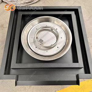 เตาผิงแก๊สเหล็กคอร์เทนทันสมัยปี 2026 พร้อมน้ำตก - เตาไฟกลางแจ้งสีดำแบบปรับแต่งได้ เป็นมิตรกับสิ่งแวดล้อม พร้อมไม้เสียบเตา - Product Image 4