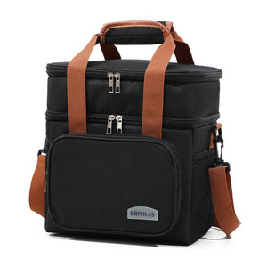Double Layer <b>Insulated</b> <b>Lunch</b> Bag High Capacity Picnic Bento <b>Box</b> Meal Pouch Food Thermal Cooler Delivery Bags for Women for Men - Product Image 3