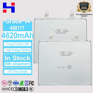 Литий-ионный аккумулятор 488171 4620 мАч 3.75В с быстрой доставкой и длительным сроком службы для ноутбуков, повербанков, планшетов, нагревательных устройств - Product Image 1