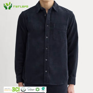 ผู้ผลิต OEM เสื้อเชิ้ตผู้ชายผ้าลูกฟูกสุดหรู คุณภาพสูง สตรีทแวร์ หนานุ่ม สไตล์วินเทจ กันยับ ระบายอากาศได้ดี ทรงคาร์โก้ แขนยาว - Product Image 1