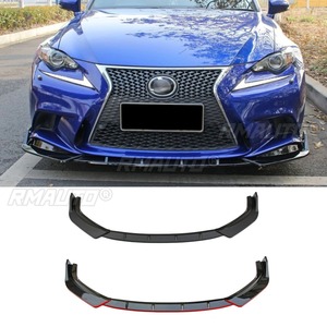For Lexus IS 2015-2016 Car Front Bumper <b>Lip</b> <b>Splitter</b> Diffuser Body Kit Gloss Black Bumper Protector Modification Part - Product Image 2