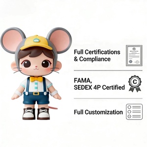 Figura Coleccionable de PVC Personalizada con Diseño Original de Flor de Cerezo Japonés, Figura de Chica con Orejas de Ratón para Escritorio de Oficina - Product Image 5