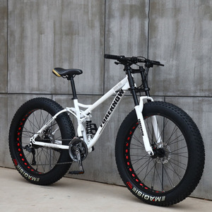 Bicicleta de Nieve con Suspensión Completa y Neumáticos Anchos 24/26*4.0, Ideal para la Playa, con Frenos de Disco - Product Image 6
