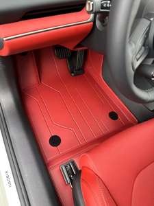 Tapis de sol de voiture en cuir antidérapants et imperméables de la série 5 Design de luxe haut de gamme pour 5 places Conduite à gauche/à droite - Product Image 6