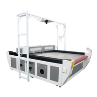 Machine de découpe laser automatique de type portique pour tissus et cuir avec support IA, caméra CCD 1626, haute vitesse et refroidissement par eau