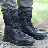 Bottes de travail d'extérieur avec fermeture éclair latérale, tige respirante et semelle extérieure en caoutchouc durable pour usage quotidien sur le terrain
