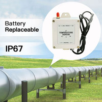 Sonde de température sans fil LoRa -45~125 ° Transmetteur de température industriel alimenté par batterie pour la surveillance de la chaîne du froid