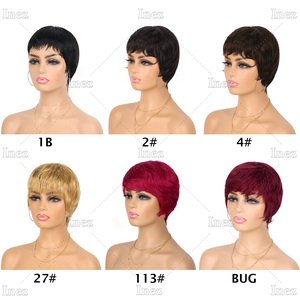 Short Human Hair <strong>Pixie</strong> <strong>Wigs</strong> <strong>Pixie</strong> Cut Short Black Wavy <strong>Wigs</strong> Layered Short Human Hair <strong>Wigs</strong> for Black Women - Product Image 5