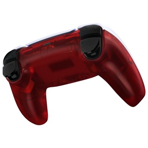 EXtremeRate Clear Red Custom Replacement Back Shell for PS5 <b>Controller</b> - Product Image 6