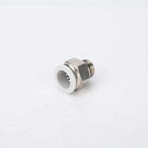 Conector Rápido Recto PC8-G02 Serie 6-G01 para Tuberías de Gas, Piezas Neumáticas con Anillo de Sellado, Junta Tórica, Material PC - Product Image 1