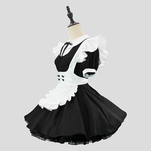 Disfraz de Sirvienta para Niñas, Tallas S-5XL, Estilo Antiguo, Vestidos <span class=keywords><strong>Lolita</strong></span> a la Moda, Disfraz de Cosplay para Fiesta, Vestido <span class=keywords><strong>Lolita</strong></span> Negro para Restaurante - Product Image 2