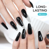 MissGel Hema sans TPO Vernis à ongles noir à haute teneur en pigment Vernis gel UV semi-permanent pour manucure française Gel à ongles sans TPO