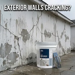 Exterior Wall Reinforced UV Resistant Firm Filling Putty Weatherproof Stable Strengthening Base for Outdoor Building Wall Repair - Product Image 2