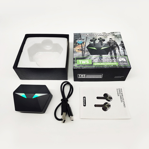หูฟังเกมมิ่ง TWS พร้อมเคสชาร์จไฟแบบมีแสงสีสันสวยงาม เสียงเบสหนักแน่น ความหน่วงต่ำ แบตเตอรี่ใช้งานได้นาน หูฟังไร้สาย - Product Image 6