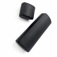 Étui de voyage portable en cuir pour 3 montres, personnalisable avec logo, boîte de rangement pour montres-bracelets, idéal pour l'extérieur et l'intérieur