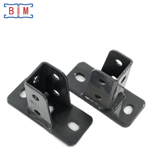 Основание для профиля Unistrut 1-5/8''x1-5/8'' с черным порошковым покрытием, изготовленное на заказ - Product Image 6